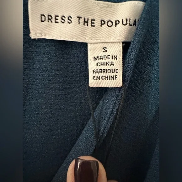 Dress the Population Teal Woman’s Formal Dress - Picture 3 of 4